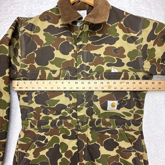 Vintage Carhartt Camo Coveralls Jumpsuit Mens 38 Tall RQ103 NWT NOS - Picture 8 of 16
